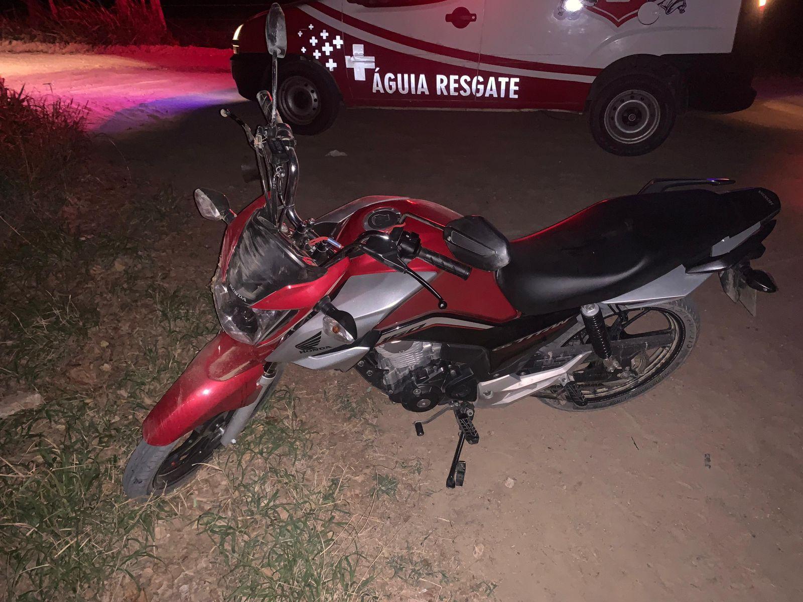 Acidente de moto na zona rural de Conceição do Coité deixa retirolandense ferido